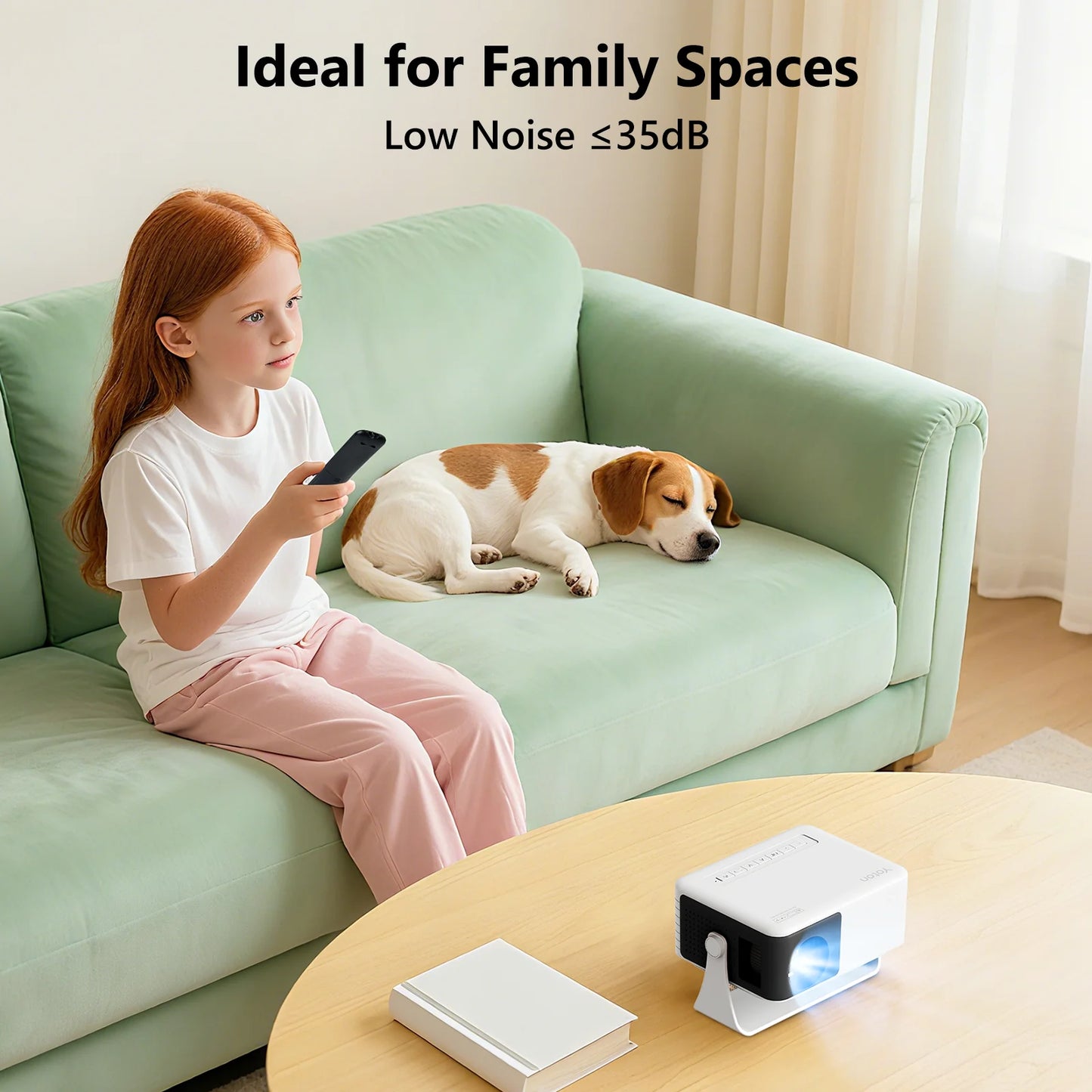 YT Mini Proyector 1080P Compatible, 4000 Lúmenes LED 3.0 Para Teatro Para Exteriores, Vida De Lámpara De 60000 Horas, Negro